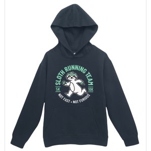 Sloth Running Team Not Fast Not Furious Urban Pullover Hoodie