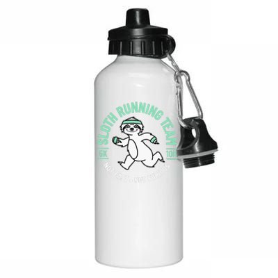 Sloth Running Team Not Fast Not Furious Aluminum Water Bottle 