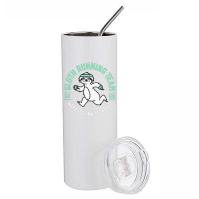 Sloth Running Team Not Fast Not Furious Stainless Steel Tumbler