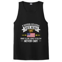 Seals Ready To Lead Ready To Follow Never Quit Na Vy Veteran PosiCharge Competitor Tank