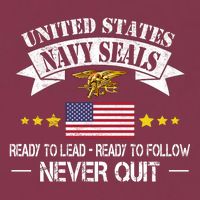 Seals Ready To Lead Ready To Follow Never Quit Na Vy Veteran 16oz Travel Tumbler
