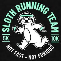 Sloth Running Team Not Fast Not Furious Ladies PosiCharge Tri-Blend Wicking Tank