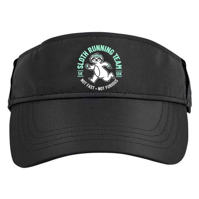 Sloth Running Team Not Fast Not Furious Adult Drive Performance Visor