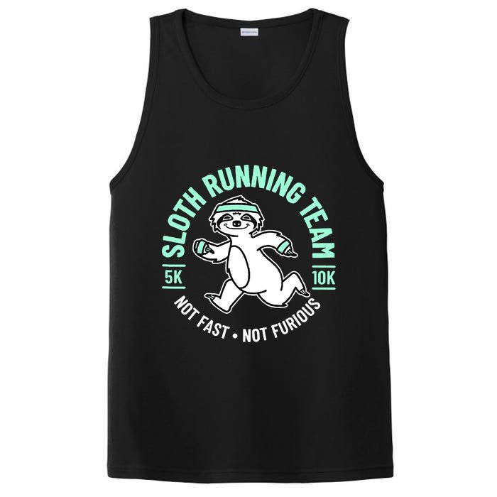 Sloth Running Team Not Fast Not Furious PosiCharge Competitor Tank