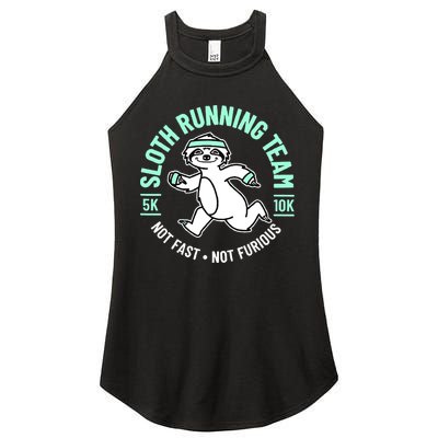 Sloth Running Team Not Fast Not Furious Women's Perfect Tri Rocker Tank