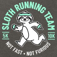Sloth Running Team Not Fast Not Furious Cotton Canvas Backpack