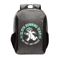 Sloth Running Team Not Fast Not Furious Vector Backpack