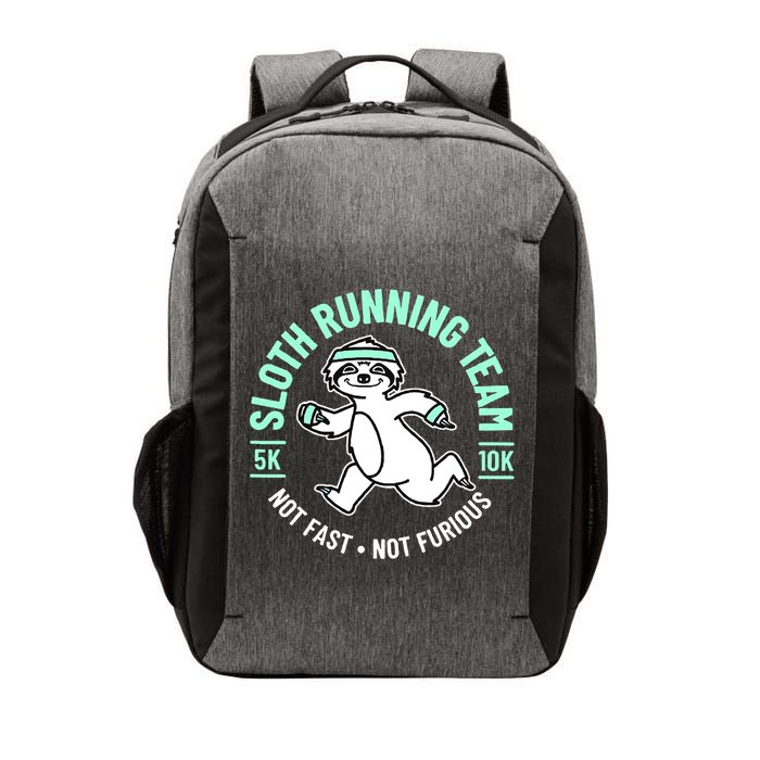 Sloth Running Team Not Fast Not Furious Vector Backpack