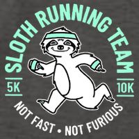 Sloth Running Team Not Fast Not Furious Vector Backpack
