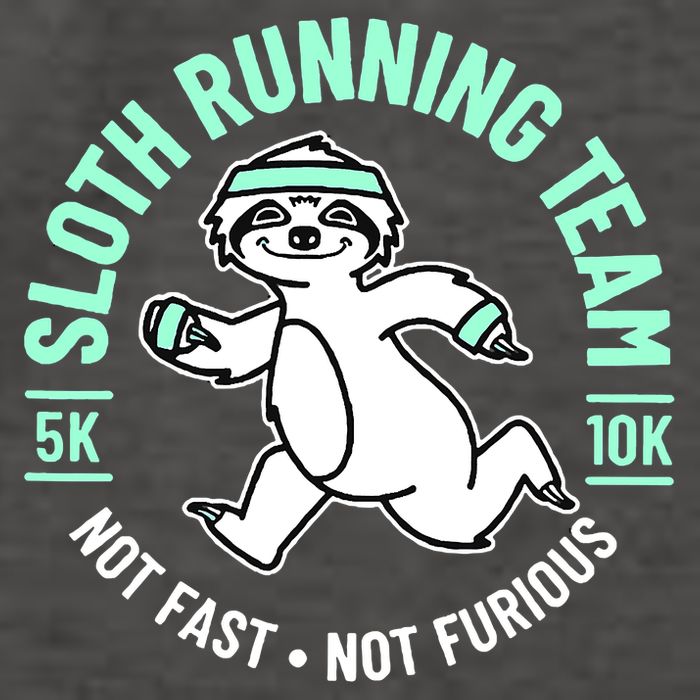 Sloth Running Team Not Fast Not Furious Vector Backpack