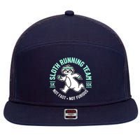 Sloth Running Team Not Fast Not Furious 7 Panel Mesh Trucker Snapback Hat