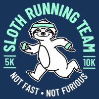 Sloth Running Team Not Fast Not Furious 7 Panel Mesh Trucker Snapback Hat
