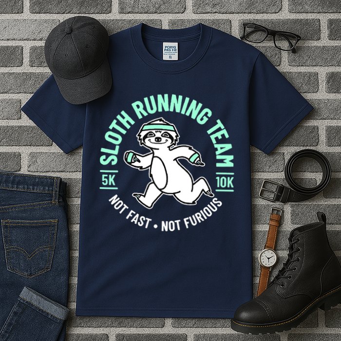 Sloth Running Team Not Fast Not Furious Tall T-Shirt