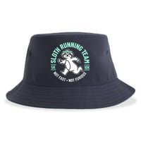 Sloth Running Team Not Fast Not Furious Sustainable Bucket Hat