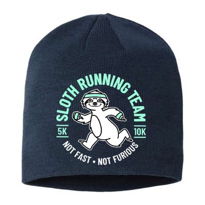 Sloth Running Team Not Fast Not Furious Sustainable Beanie