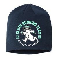 Sloth Running Team Not Fast Not Furious Sustainable Beanie