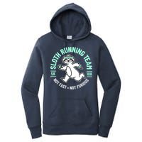 Sloth Running Team Not Fast Not Furious Women's Pullover Hoodie