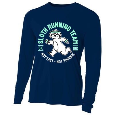 Sloth Running Team Not Fast Not Furious Cooling Performance Long Sleeve Crew
