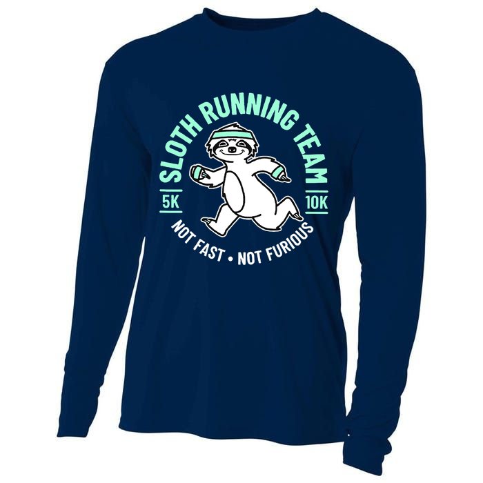Sloth Running Team Not Fast Not Furious Cooling Performance Long Sleeve Crew