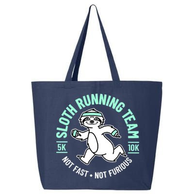 Sloth Running Team Not Fast Not Furious 25L Jumbo Tote