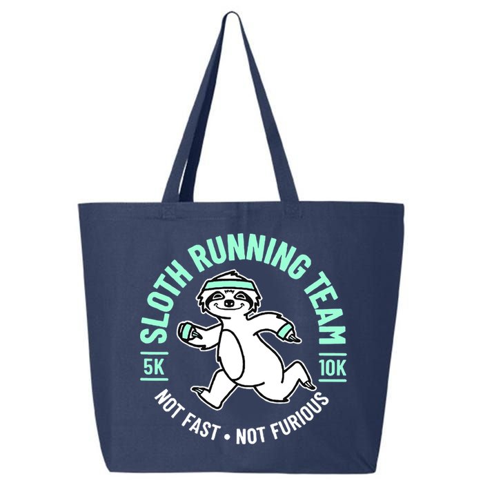 Sloth Running Team Not Fast Not Furious 25L Jumbo Tote