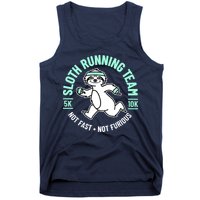 Sloth Running Team Not Fast Not Furious Tank Top