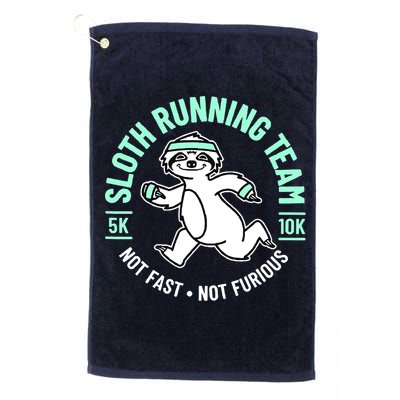 Sloth Running Team Not Fast Not Furious Golf Towel