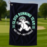Sloth Running Team Not Fast Not Furious Golf Towel