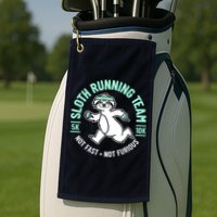 Sloth Running Team Not Fast Not Furious Golf Towel