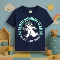 Sloth Running Team Not Fast Not Furious Toddler T-Shirt