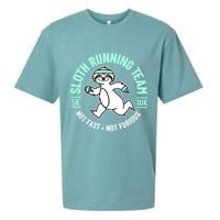 Sloth Running Team Not Fast Not Furious Sueded Cloud Jersey T-Shirt