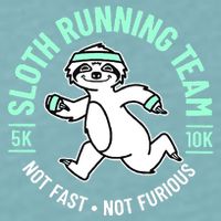 Sloth Running Team Not Fast Not Furious Sueded Cloud Jersey T-Shirt