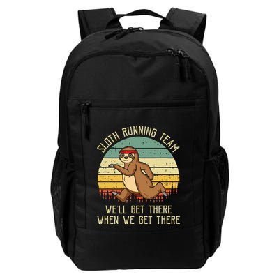 Sloth Running Team WeLl Get There Jogger Cardio Sports Daily Commute Backpack