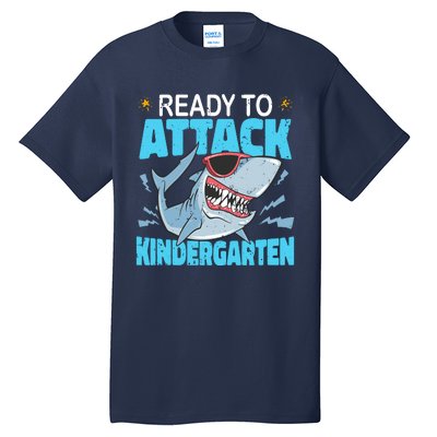 Shark Ready To Attack Kindergarten First Day Of School Tall T-Shirt