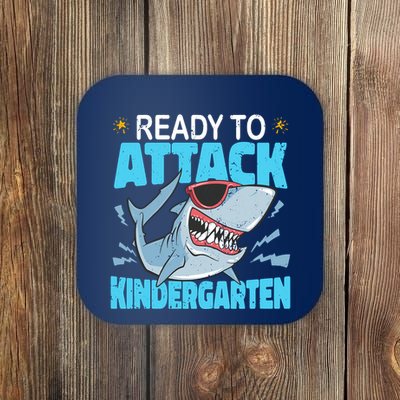 Shark Ready To Attack Kindergarten First Day Of School Coaster