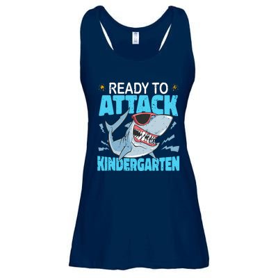 Shark Ready To Attack Kindergarten First Day Of School Ladies Essential Flowy Tank