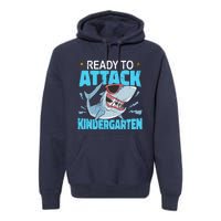 Shark Ready To Attack Kindergarten First Day Of School Premium Hoodie