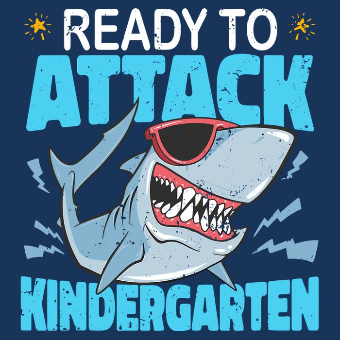 Shark Ready To Attack Kindergarten First Day Of School Mousepad