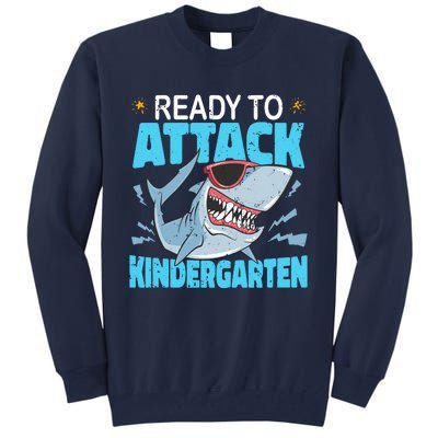 Shark Ready To Attack Kindergarten First Day Of School Tall Sweatshirt