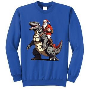 Santa Riding The Japanese Monster Kaiju for Christmas  Tall Sweatshirt