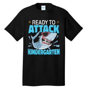 Shark Ready To Attack Kindergarten First Day Of School Tall T-Shirt