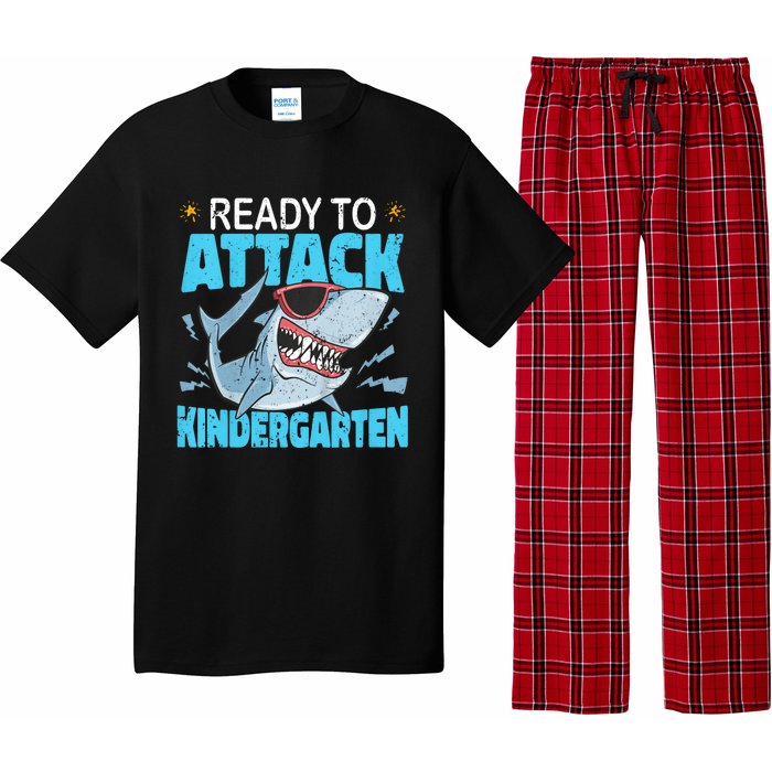 Shark Ready To Attack Kindergarten First Day Of School Pajama Set