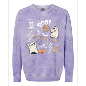 Spooky Rad Tech Retro Radiologist Halloween Xray Tech Colorblast Crewneck Sweatshirt