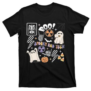 Spooky Rad Tech Retro Radiologist Halloween Xray Tech T-Shirt