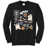 Spooky Rad Tech Retro Radiologist Halloween Xray Tech Tall Sweatshirt