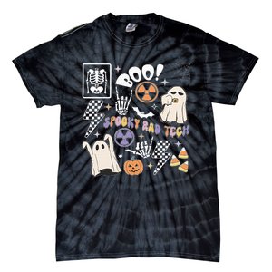 Spooky Rad Tech Retro Radiologist Halloween Xray Tech Tie-Dye T-Shirt