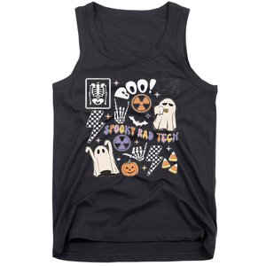 Spooky Rad Tech Retro Radiologist Halloween Xray Tech Tank Top