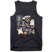 Spooky Rad Tech Retro Radiologist Halloween Xray Tech Tank Top