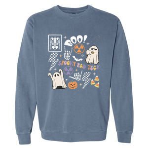 Spooky Rad Tech Retro Radiologist Halloween Xray Tech Garment-Dyed Sweatshirt