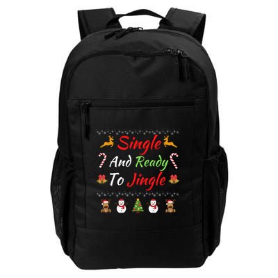 Single Ready To Jingle Christmas Jingle Xmas Holiday Gift Funny Christmas Tree Backpack